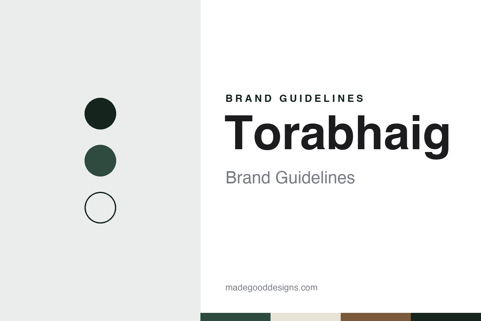 Torabhaig Brand Guidelines: The Sleat Steading Distillery on Skye, Distilling Since 2017