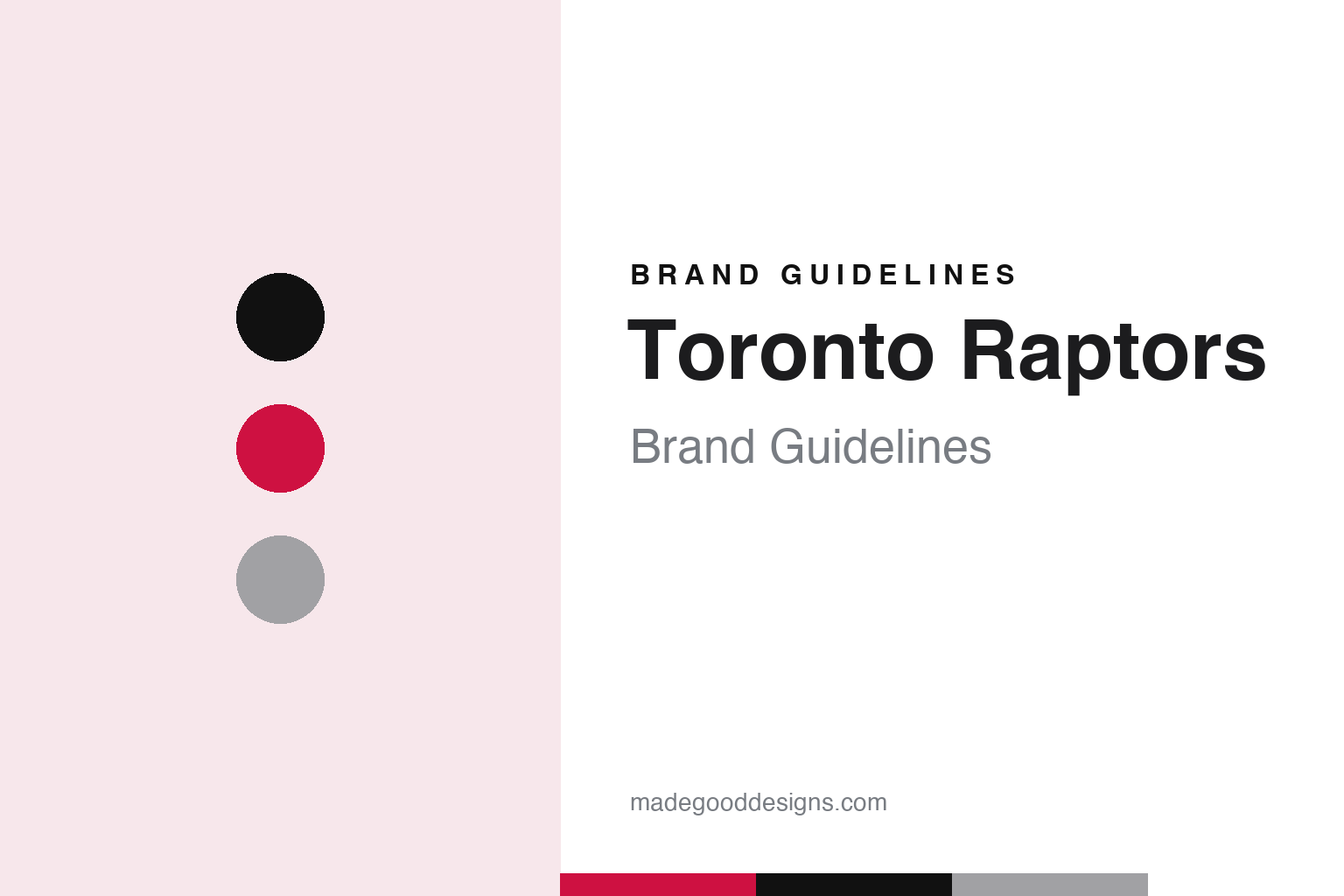 Toronto Raptors brand guidelines — abstract colour discs and material texture (original homage; not a Toronto Raptors product or logo)