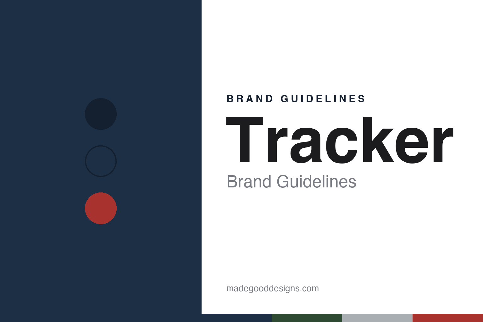 Tracker brand guidelines — abstract colour discs and material texture (original homage; not a Tracker product or logo)