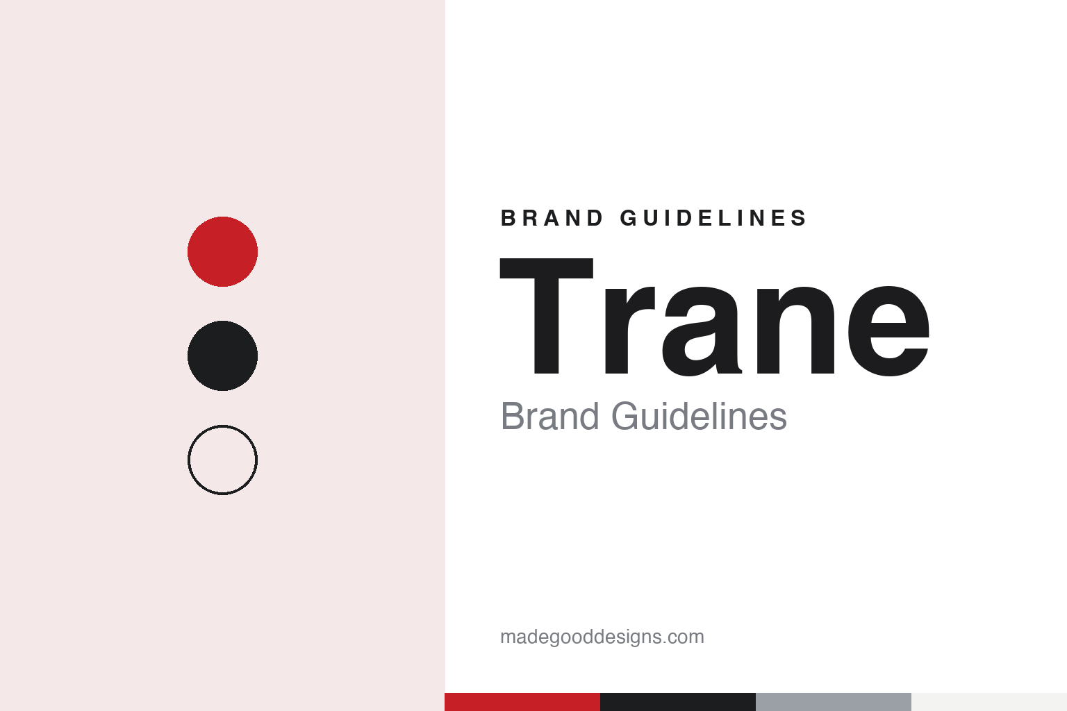 Trane Brand Guidelines: A La Crosse Plumbing Shop, 1885