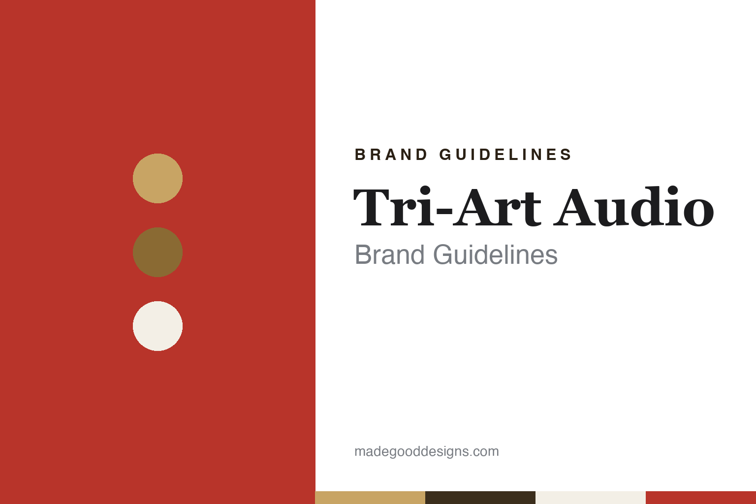 Tri-Art Audio Brand Guidelines: The Kingston Paint Maker That Builds Hi-Fi in Bamboo