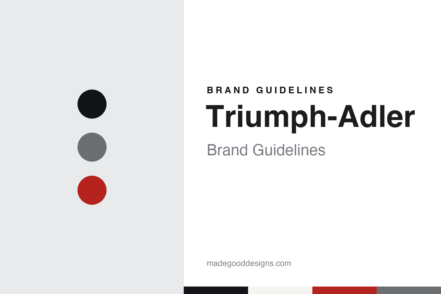 Triumph-Adler Brand Guidelines: Two German Typewriter Makers Under One Name