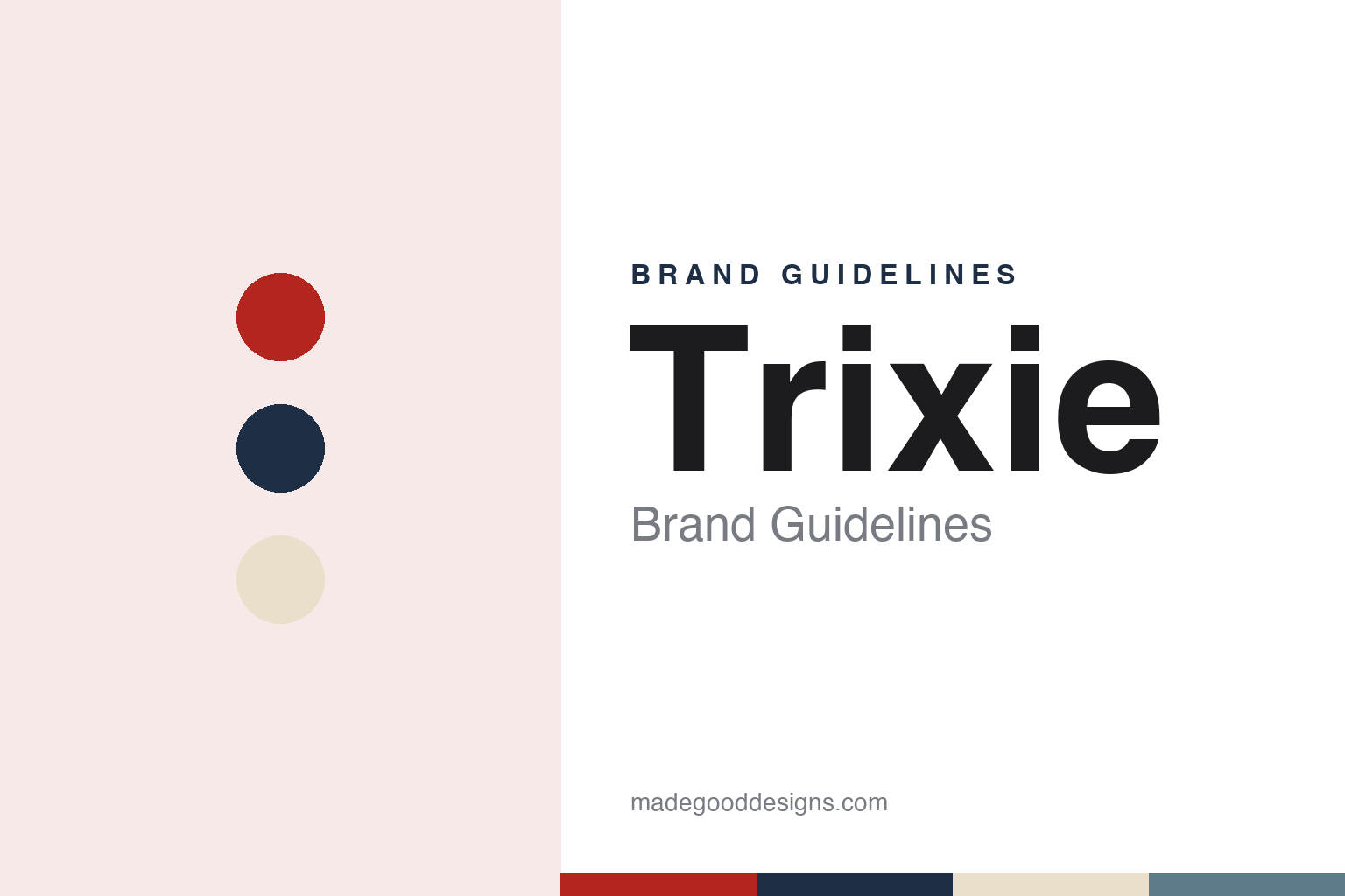 Trixie brand guidelines — abstract colour discs and material texture (original homage; not a Trixie product or logo)