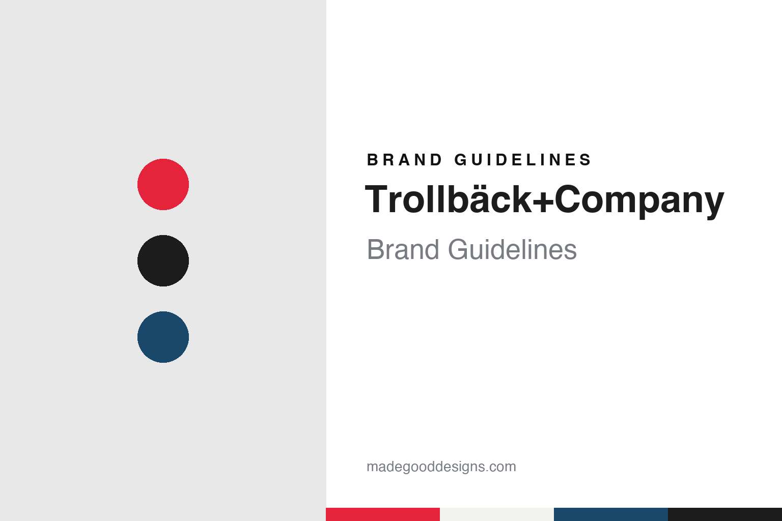 Trollbäck+Company Brand Guidelines: A New York Studio Founded by Jakob Trollbäck in 1999