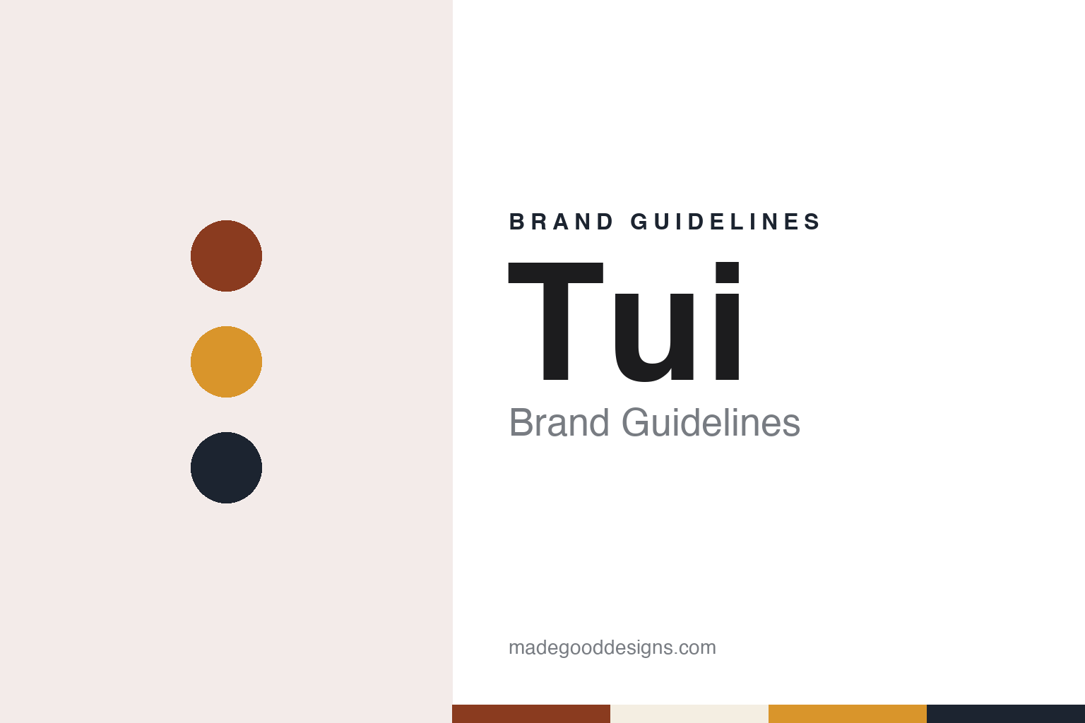 Tui brand guidelines — abstract colour discs and material texture (original homage; not a Tui product or logo)