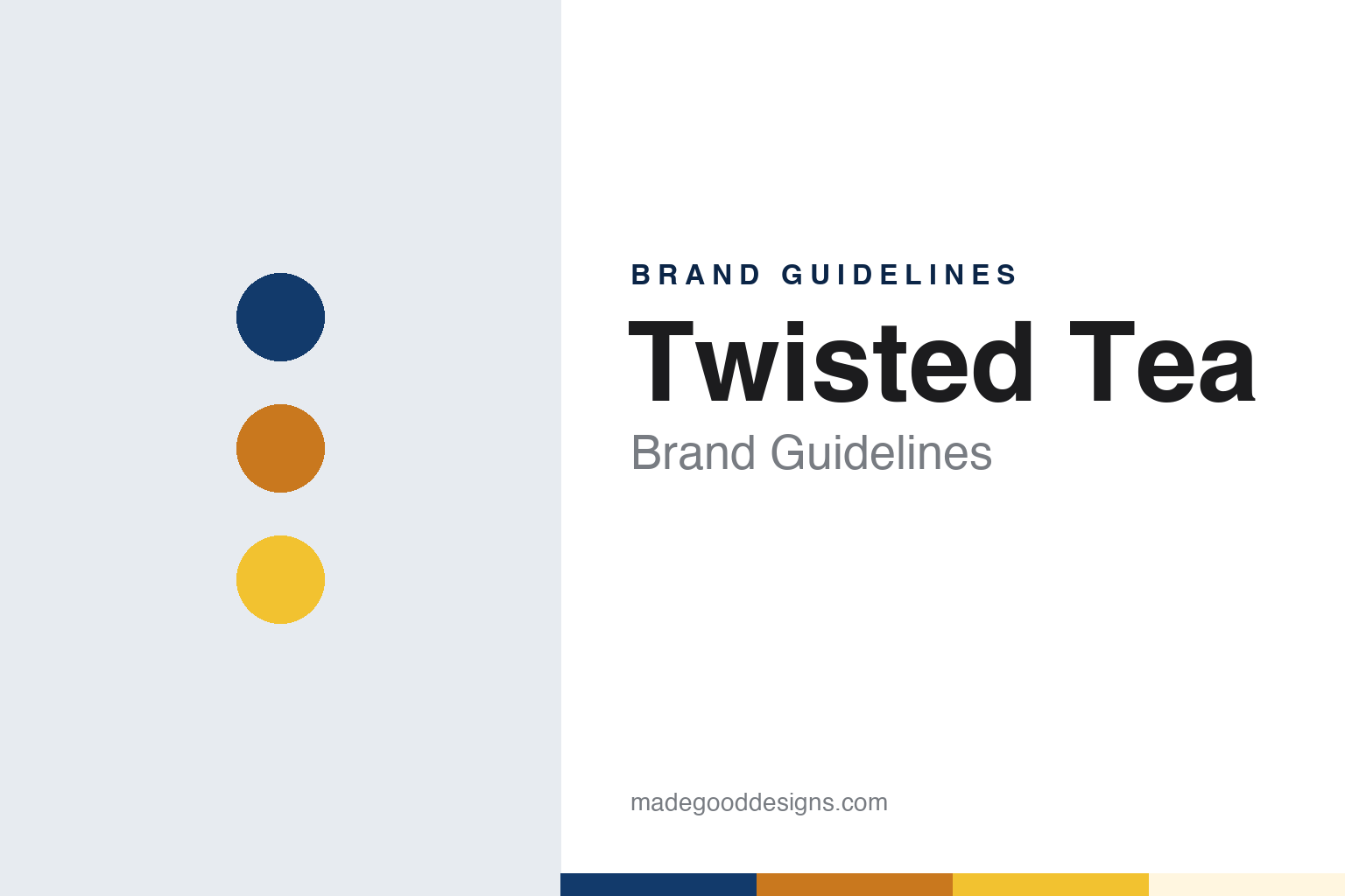 Twisted Tea brand guidelines — abstract colour discs and material texture (original homage; not a Twisted Tea product or logo)