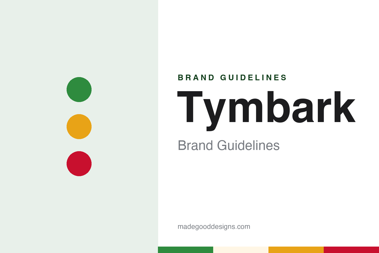 Tymbark brand guidelines — abstract colour discs and material texture (original homage; not a Tymbark product or logo)