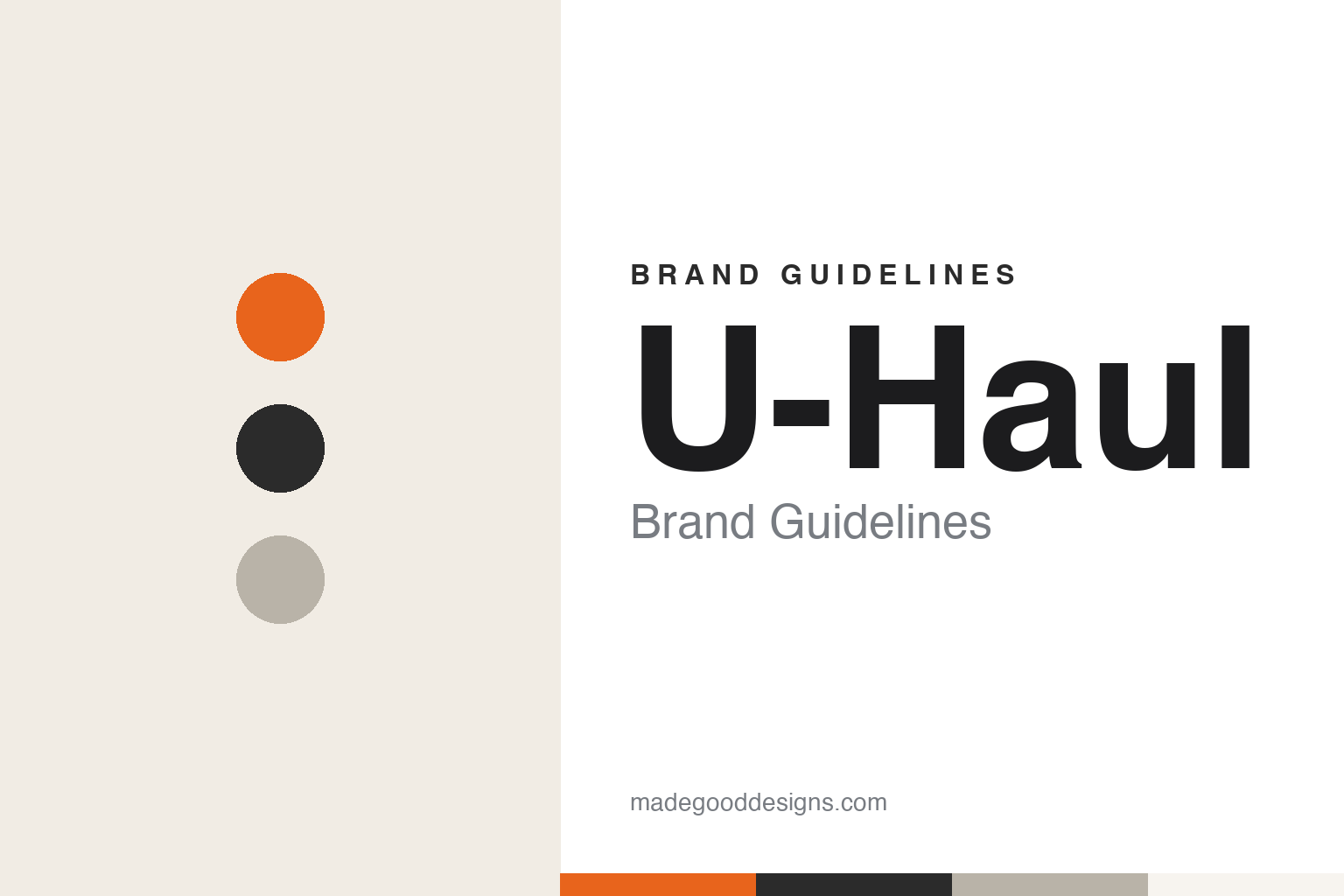 U-Haul Brand Guidelines: Orange Trailers, SuperGraphics and a 1945 Start