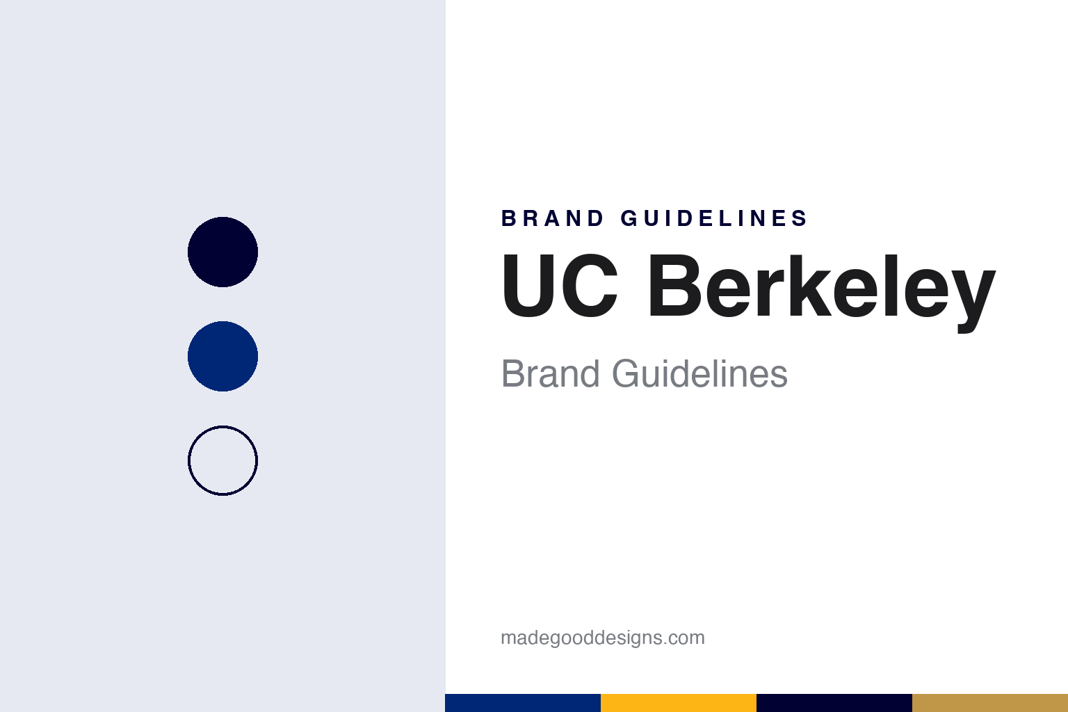 UC Berkeley brand guidelines — abstract colour discs and material texture (original homage; not a UC Berkeley product or logo)