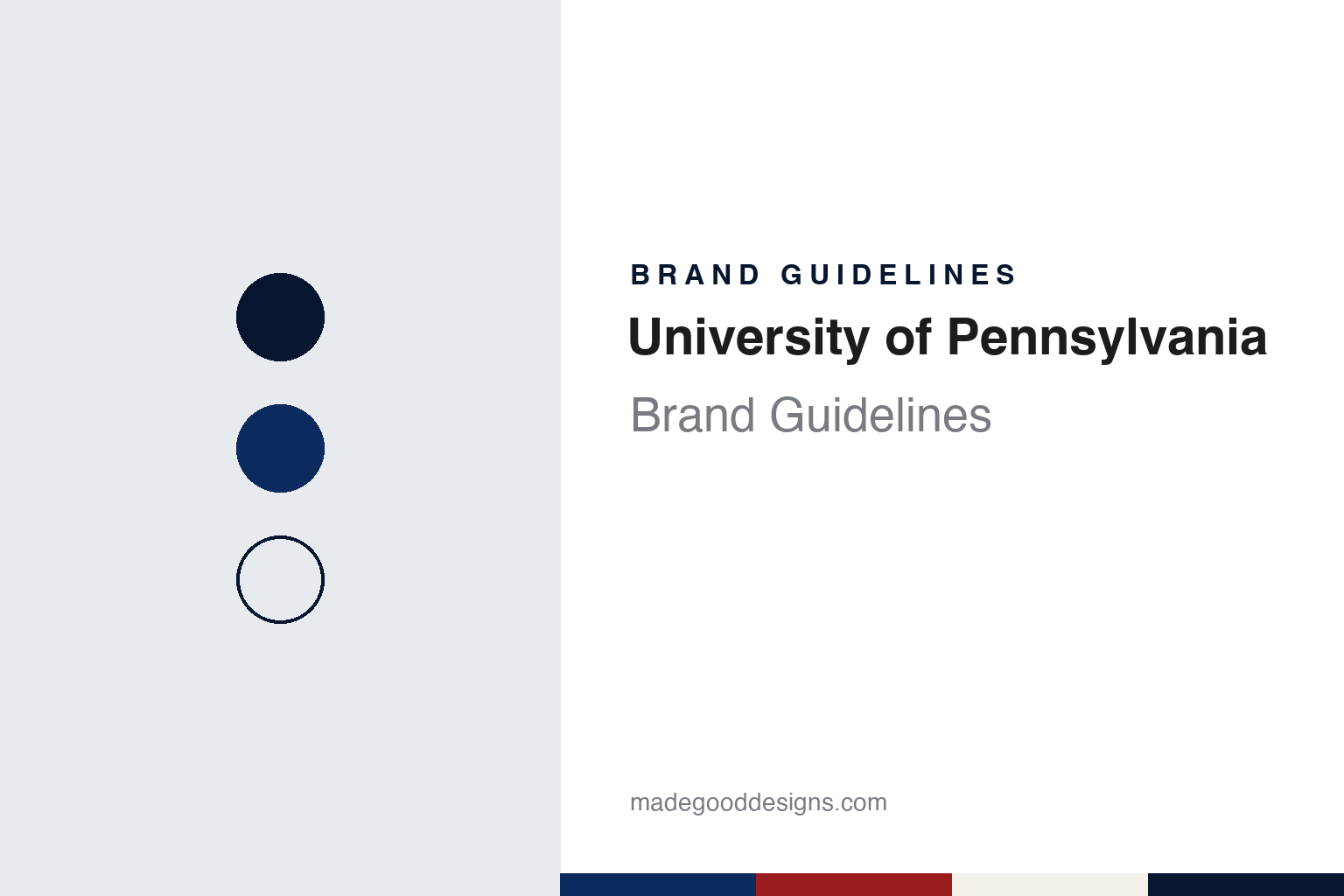 University of Pennsylvania Brand Guidelines: Franklin’s Dolphin, Penn’s Plates and the Red and Blue