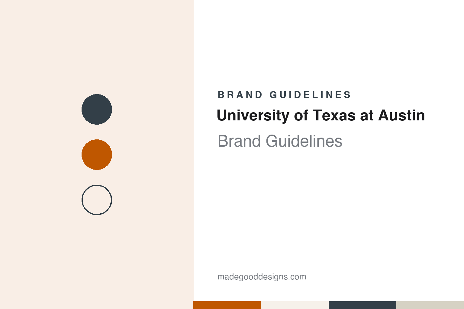 University of Texas at Austin Brand Guidelines: Ribbon from a General Store, Burnt Orange and a 1961 Longhorn