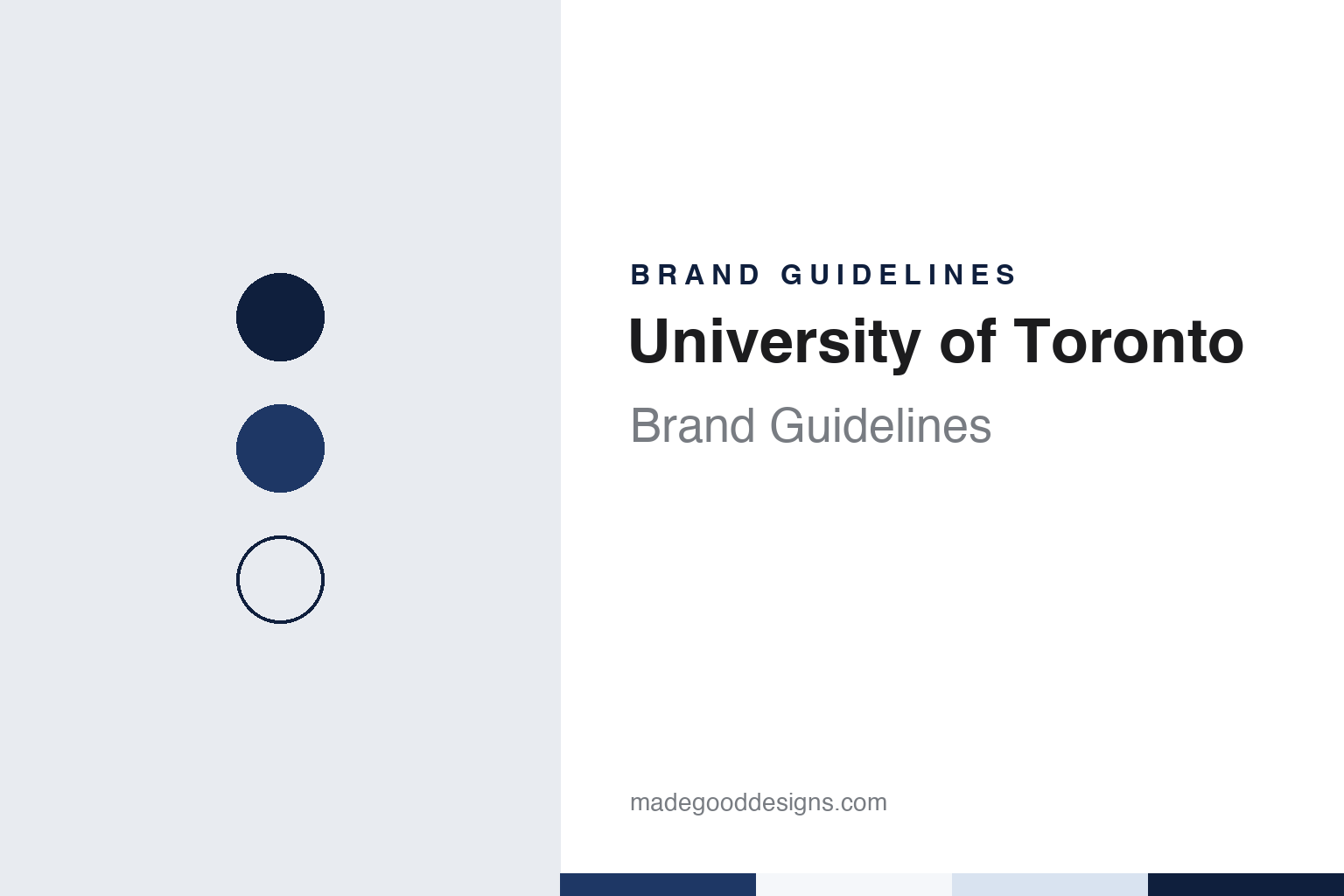 University of Toronto Brand Guidelines: King’s College, a Beaver and Varsity Blue