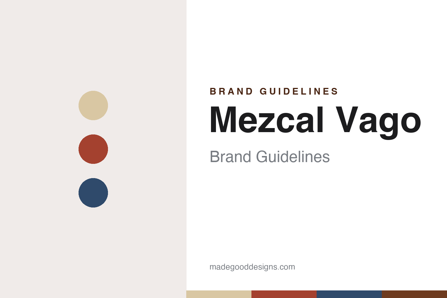 Mezcal Vago Brand Guidelines: A Family Mezcal From Candelaria Yegolé, Launched 2013
