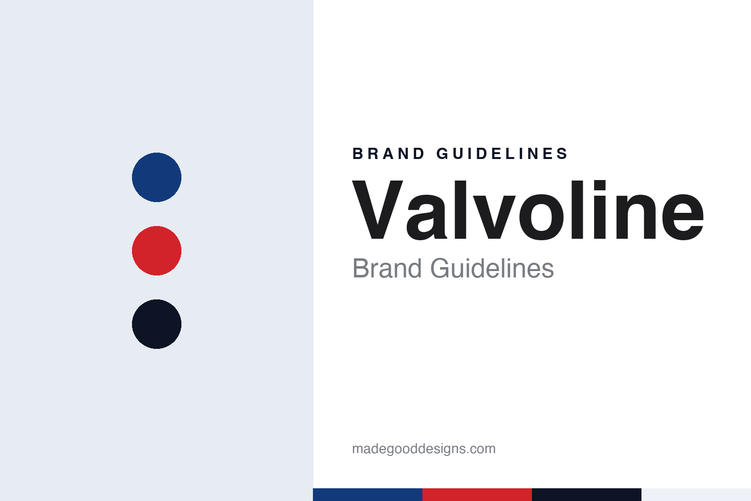 Valvoline brand guidelines — abstract colour discs and material texture (original homage; not a Valvoline product or logo)