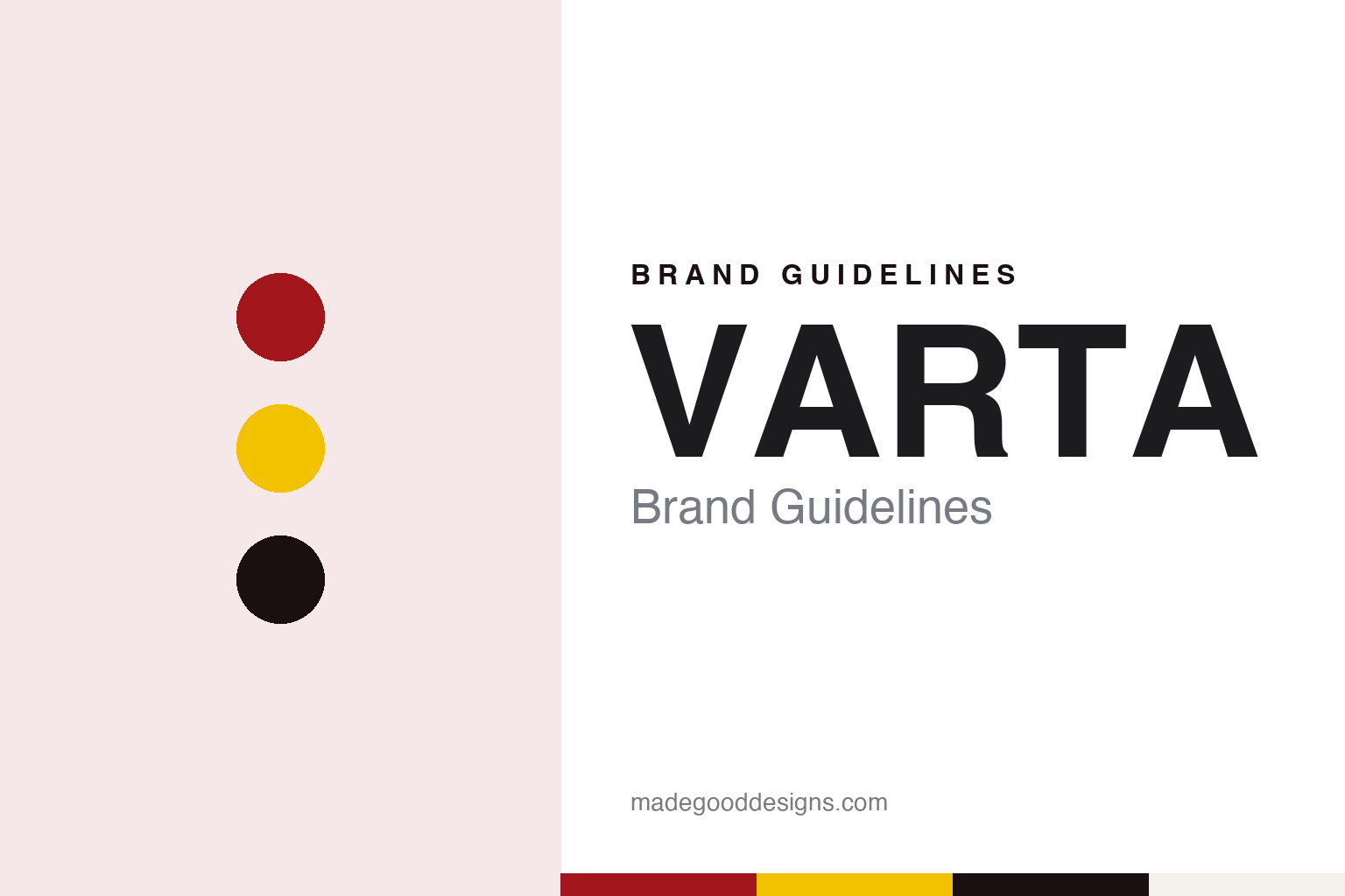 VARTA brand guidelines — abstract colour discs and material texture (original homage; not a VARTA product or logo)