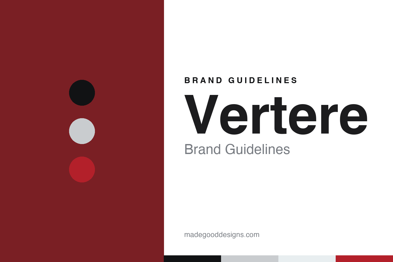 Vertere brand guidelines — abstract colour discs and material texture (original homage; not a Vertere product or logo)
