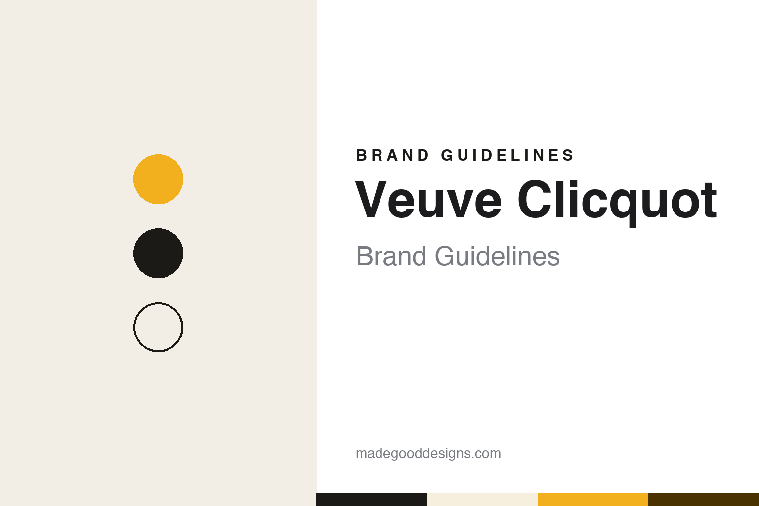 Veuve Clicquot Brand Guidelines: The 1772 Reims House and Its 1877 Yellow Label