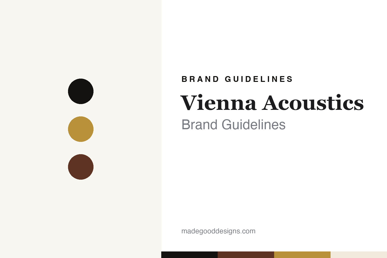 Vienna Acoustics brand guidelines — abstract colour discs and material texture (original homage; not a Vienna Acoustics product or logo)