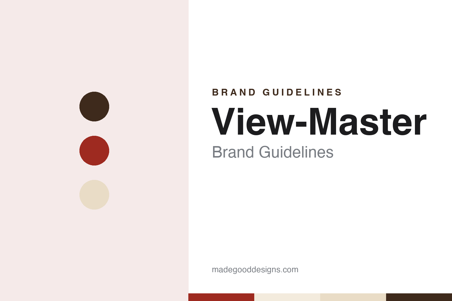 View-Master Brand Guidelines: Seven Stereo Pairs on a Paper Reel from Portland