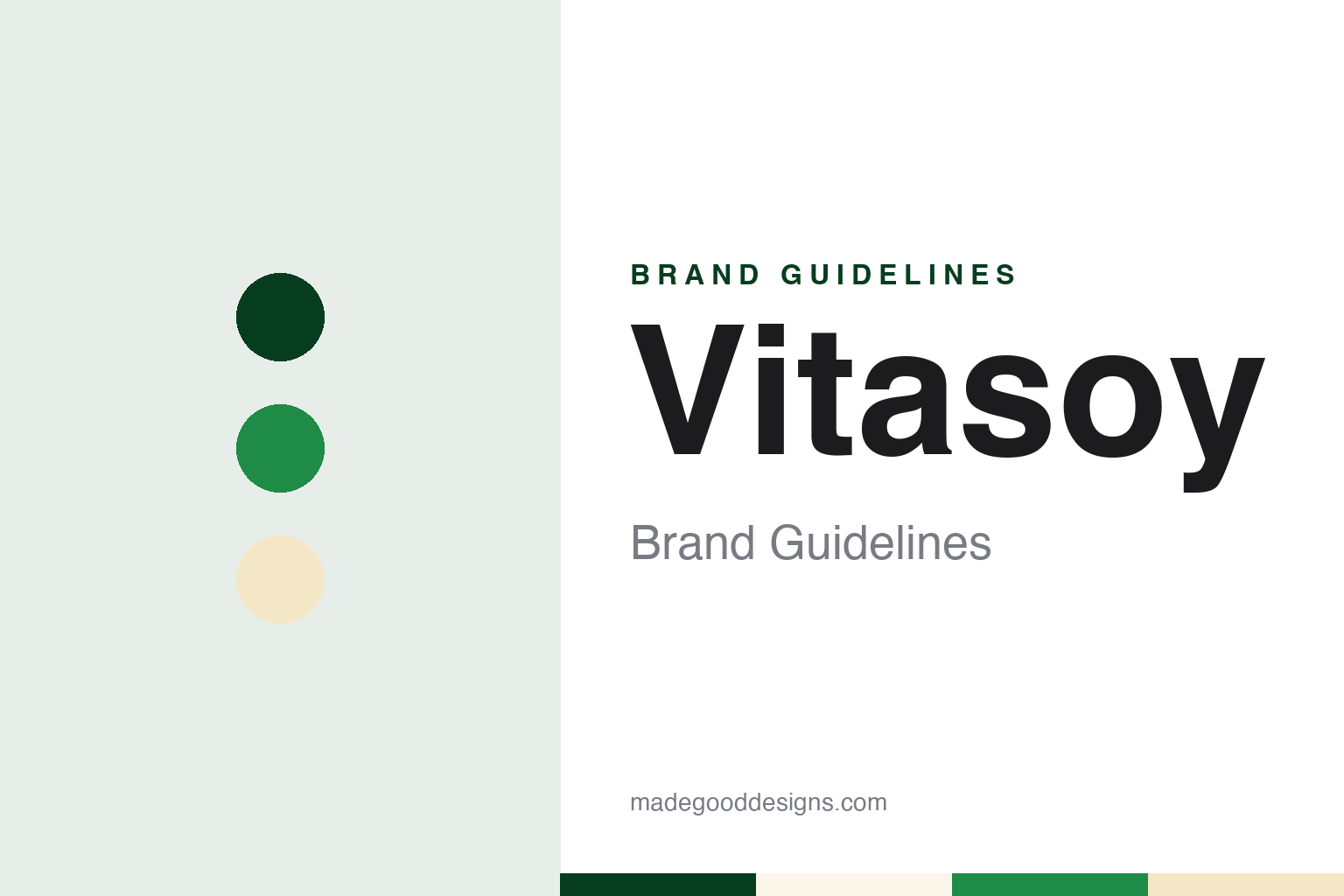 Vitasoy Brand Guidelines: The 1940 Hong Kong Soy Milk in a Bottle and a Carton