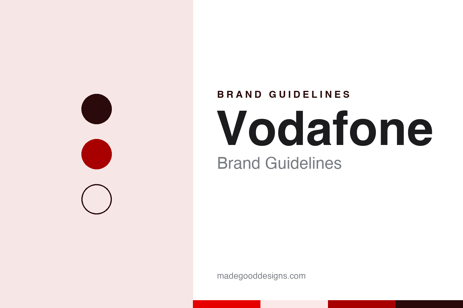 Vodafone Brand Guidelines: Voice, Data, Fone and a Speech Mark