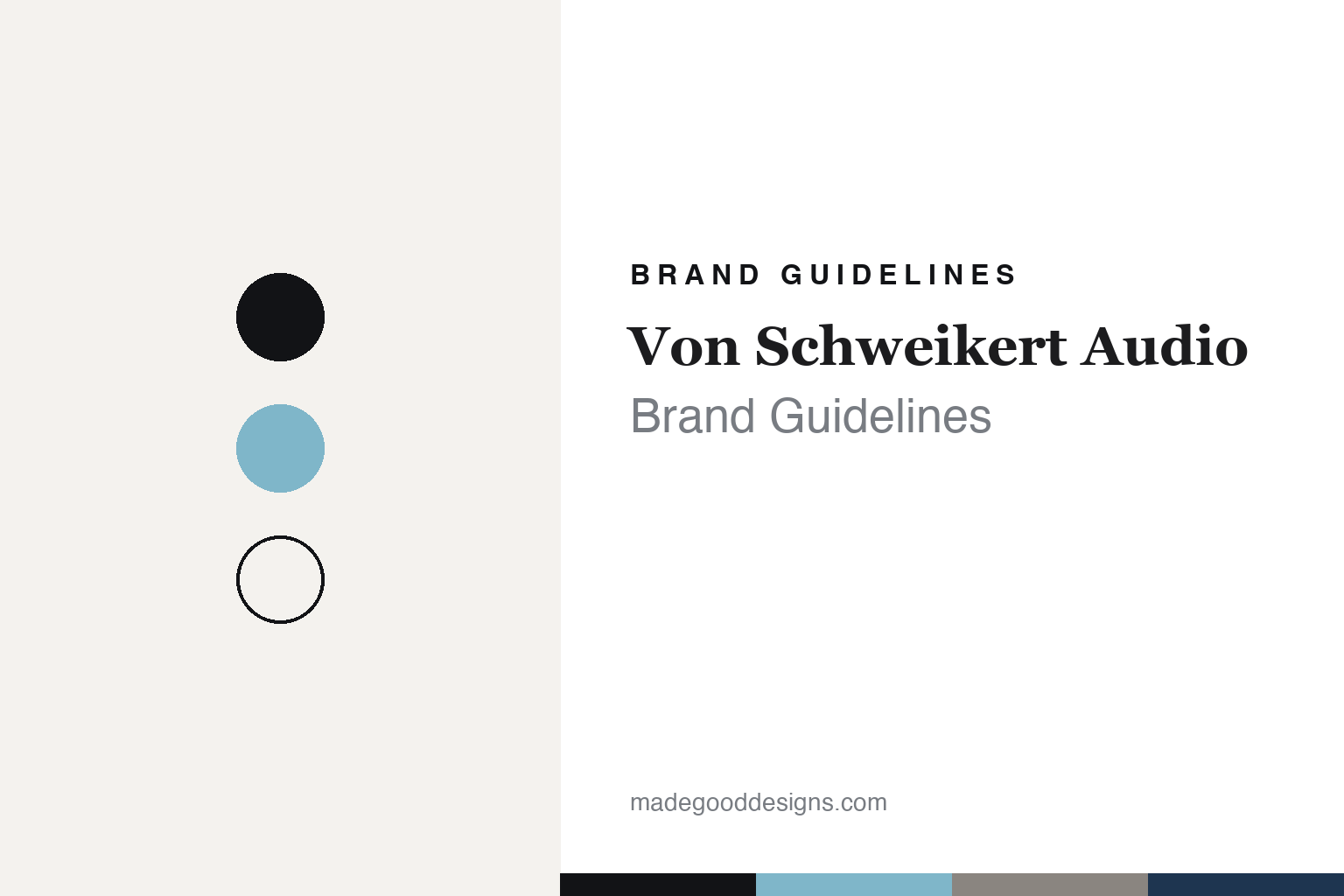 Von Schweikert Audio Brand Guidelines: The Guitarist Who Built Speakers “in Reverse”