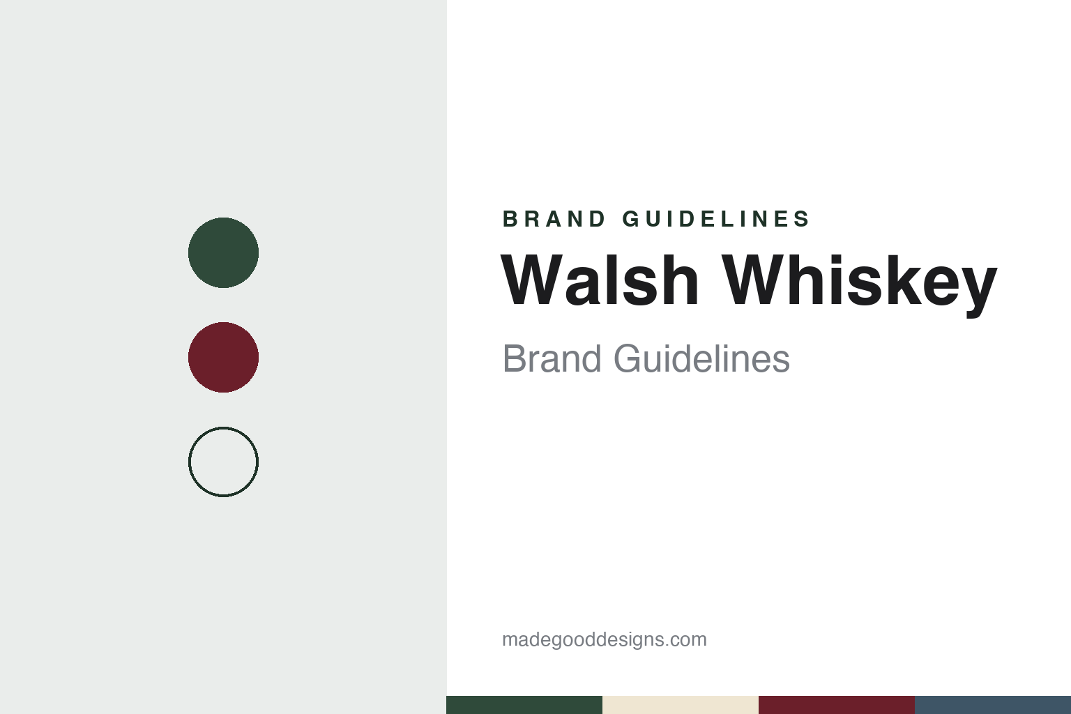Walsh Whiskey Brand Guidelines: The Irish Company Behind The Irishman, Founded 1999