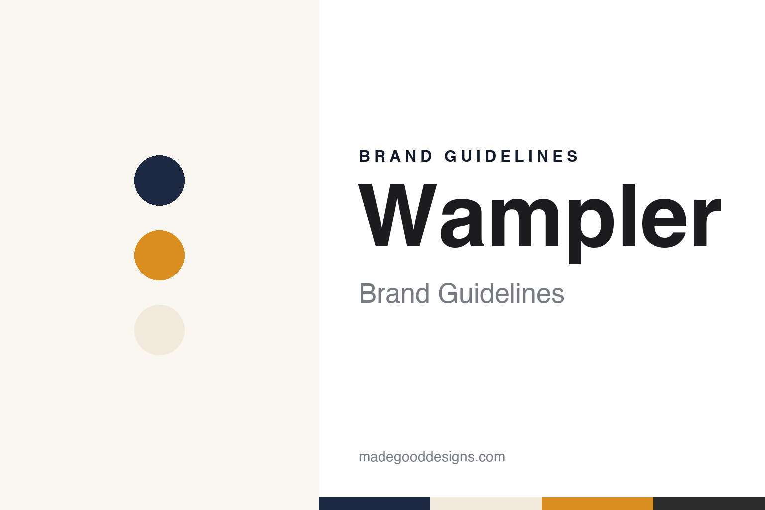 Wampler brand guidelines — abstract colour discs and material texture (original homage; not a Wampler product or logo)