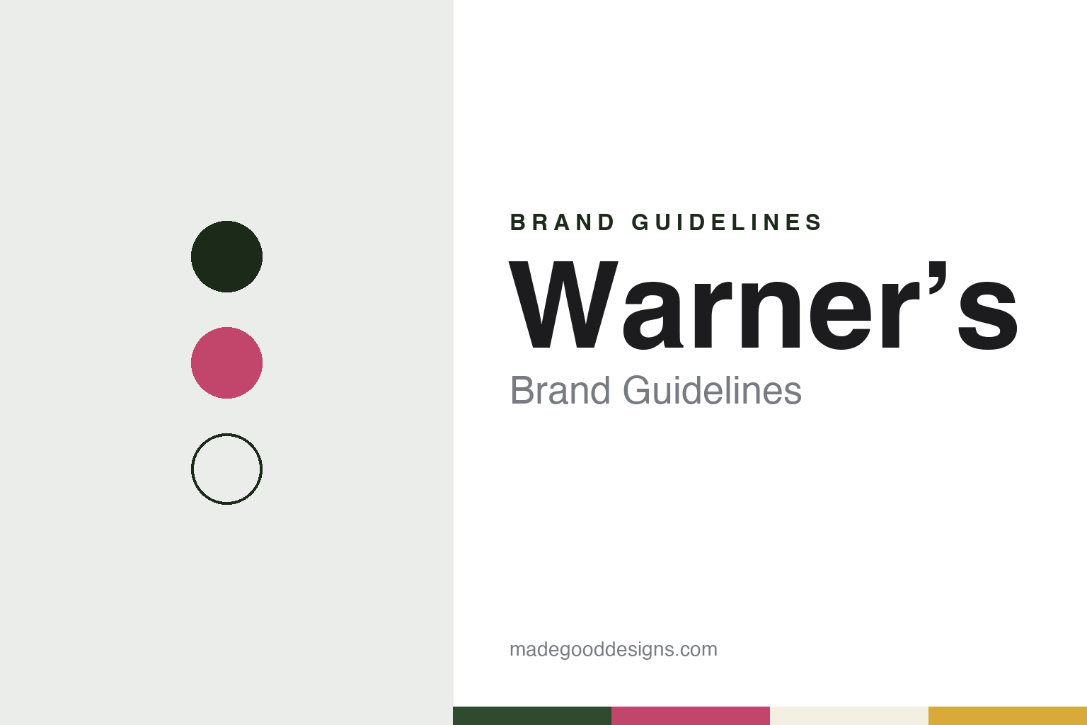 Warner’s Brand Guidelines: The Northamptonshire Farm Gin Born as Warner Edwards in 2012