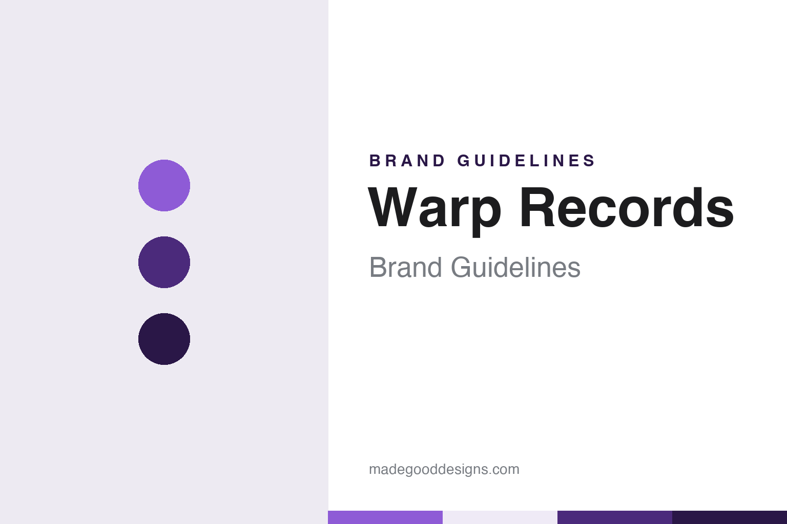 Warp Records brand guidelines — abstract colour discs and material texture (original homage; not a Warp Records product or logo)