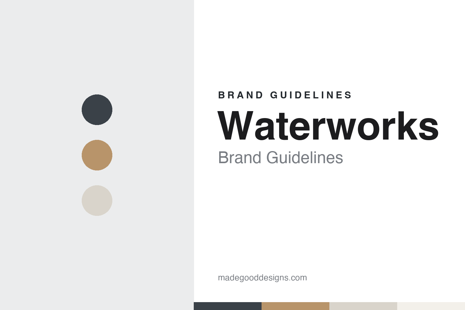 Waterworks Brand Guidelines: The Sallicks, Connecticut and the Bath