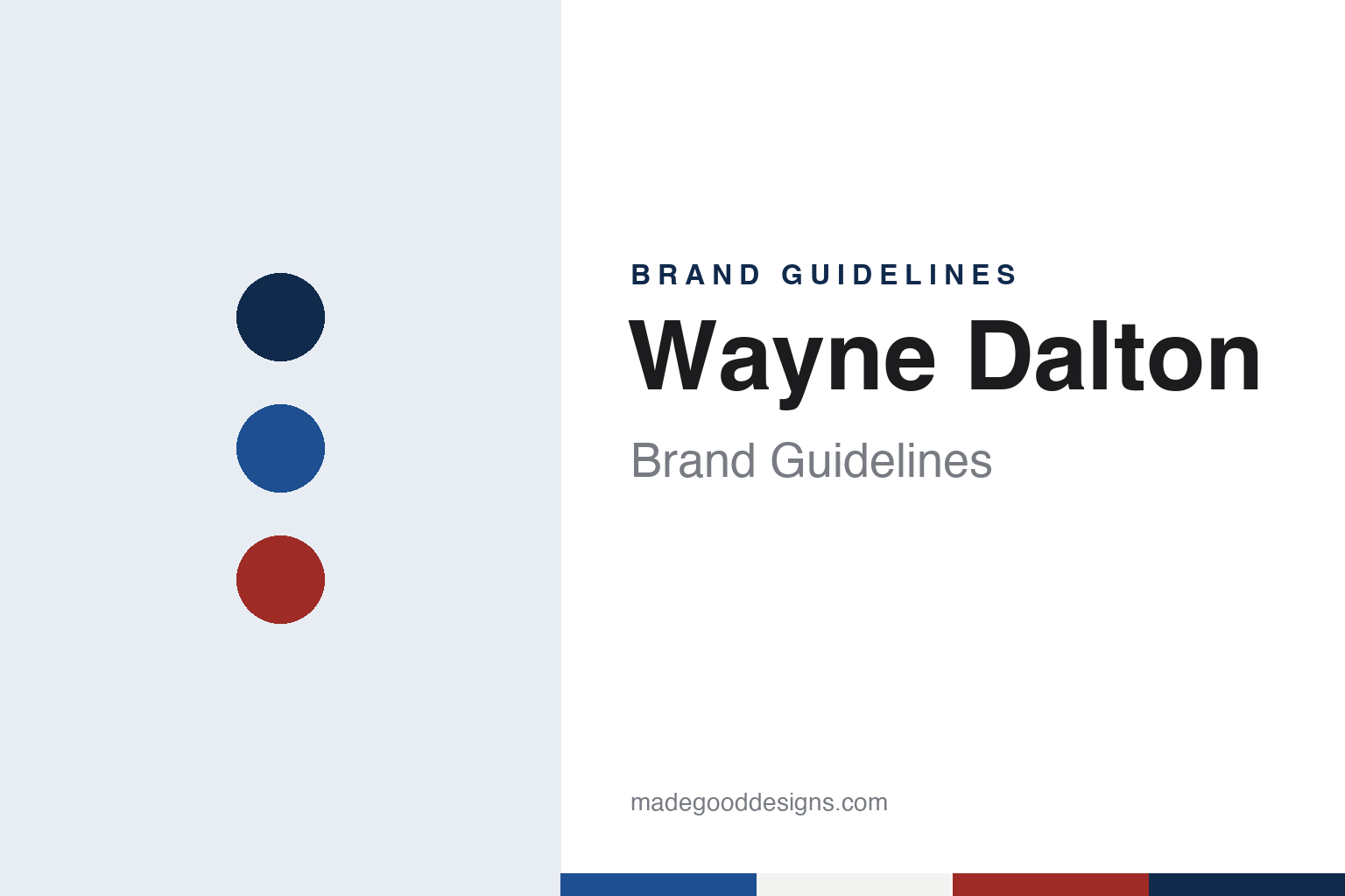 Wayne Dalton brand guidelines — abstract colour discs and material texture (original homage; not a Wayne Dalton product or logo)