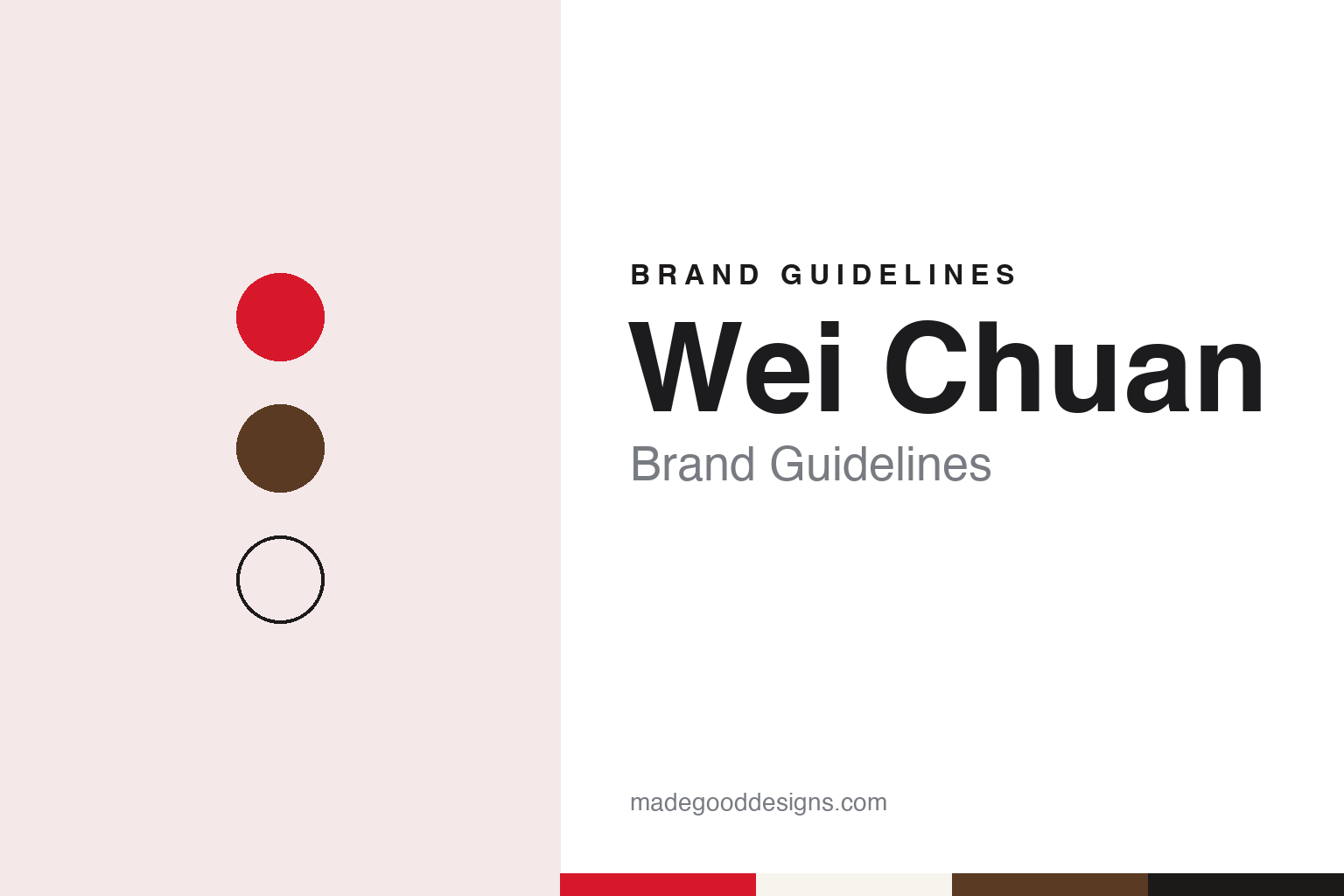 Wei Chuan Brand Guidelines: The Taipei Seasoning Maker With a Five-Dot “W”