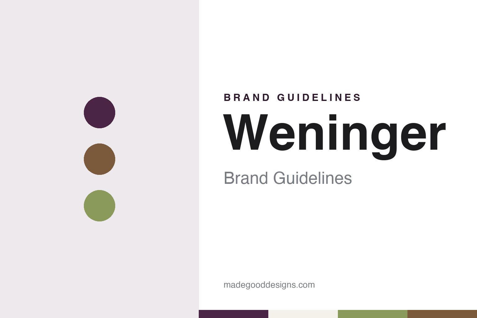 Weninger Brand Guidelines: The Horitschon Blaufränkisch Family With a Second Estate in Balf, Hungary