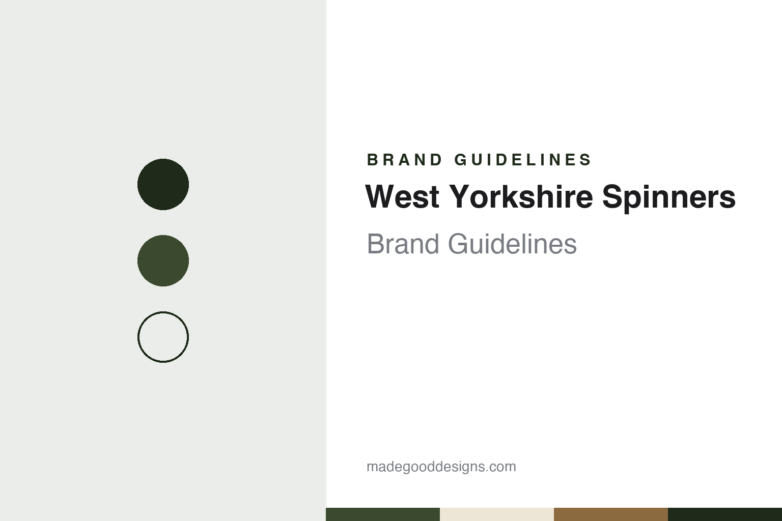 West Yorkshire Spinners Brand Guidelines: The 1997 Keighley Mill Spinning British Wool