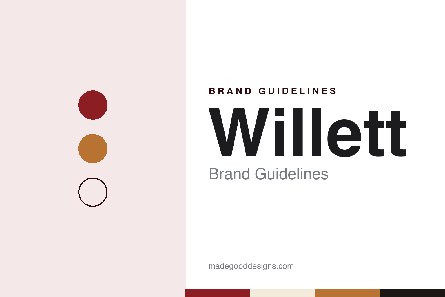 Willett Brand Guidelines: The Bardstown Family Distillery Founded in 1936