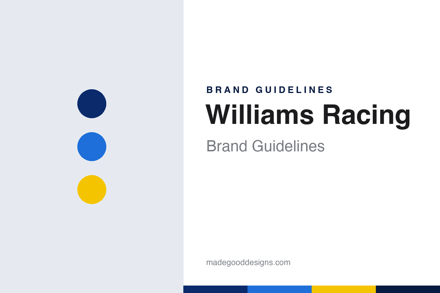 Williams Racing Brand Guidelines: Grove, the FW Cars and Atlassian