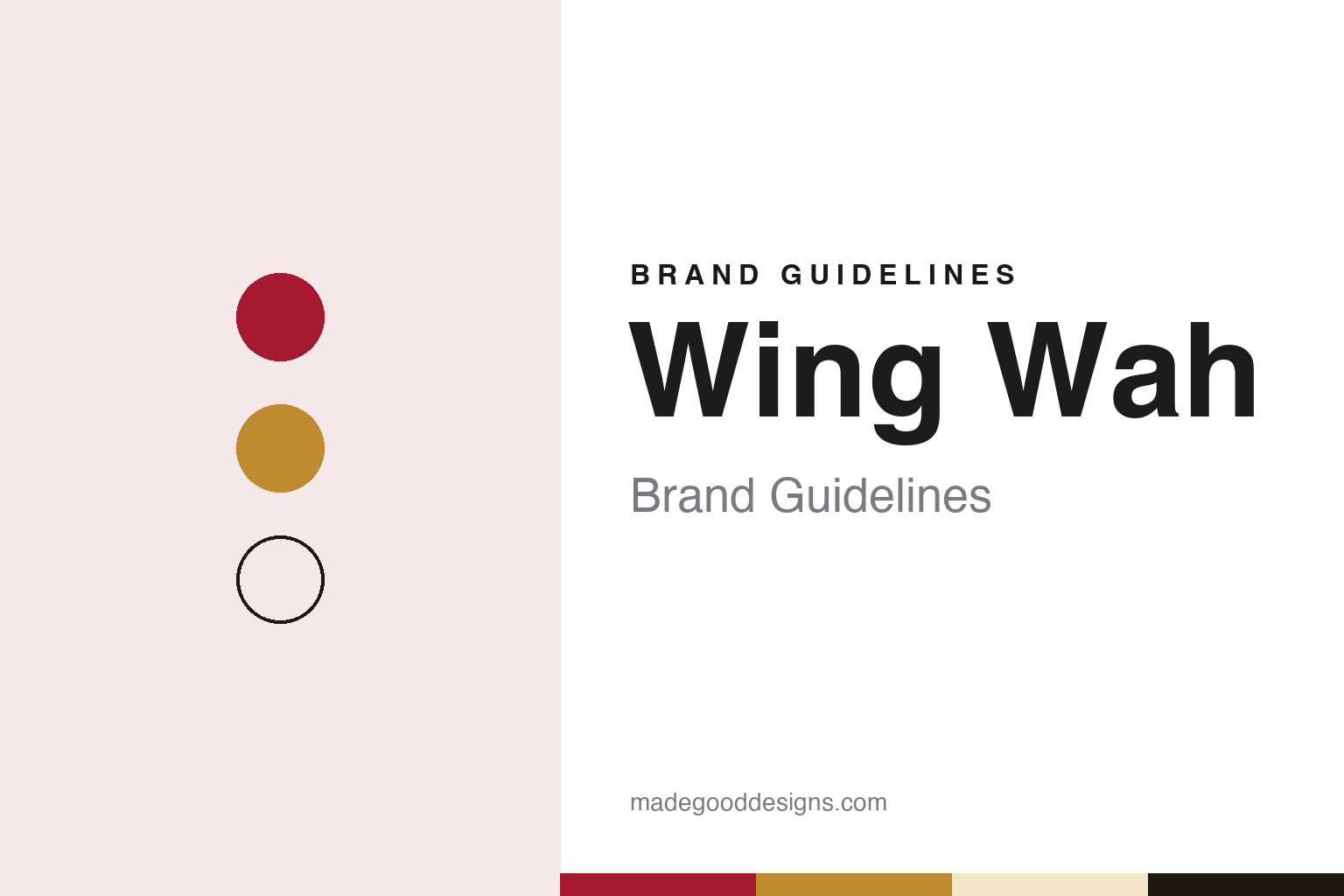 Wing Wah brand guidelines — abstract colour discs and material texture (original homage; not a Wing Wah product or logo)