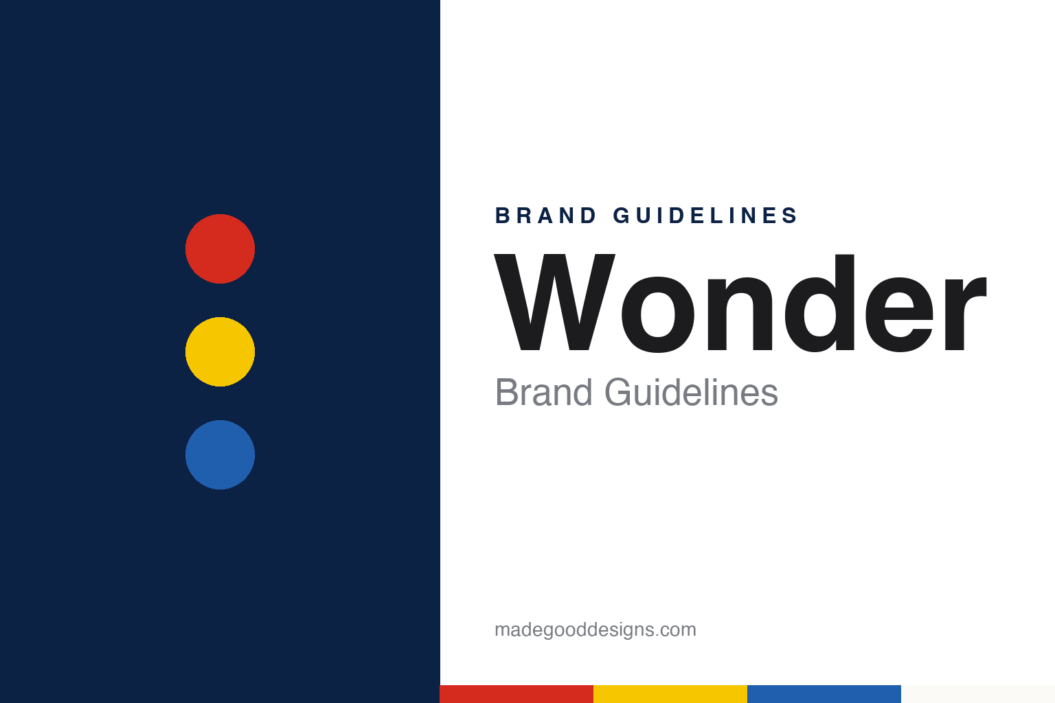 Wonder brand guidelines — abstract colour discs and material texture (original homage; not a Wonder product or logo)