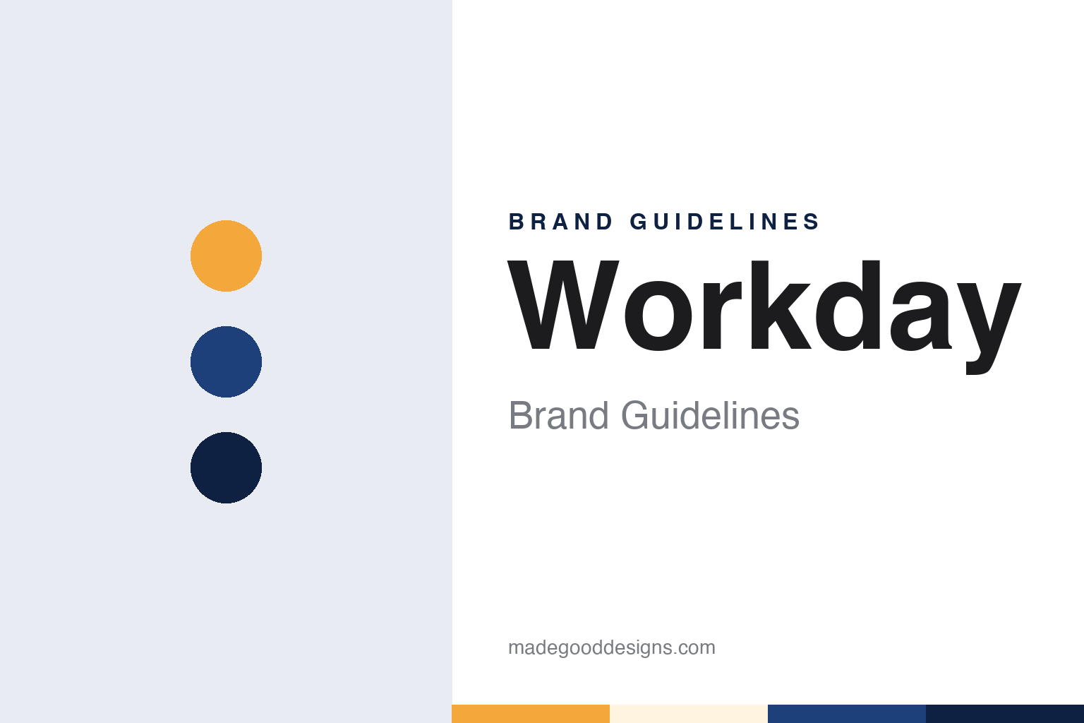 Workday brand guidelines — abstract colour discs and material texture (original homage; not a Workday product or logo)
