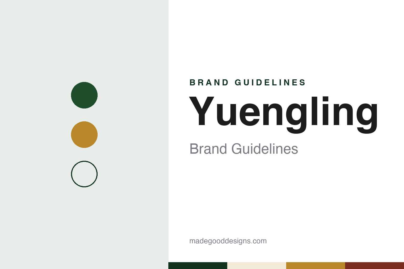 Yuengling Brand Guidelines: The Pottsville Eagle Brewery Founded in 1829