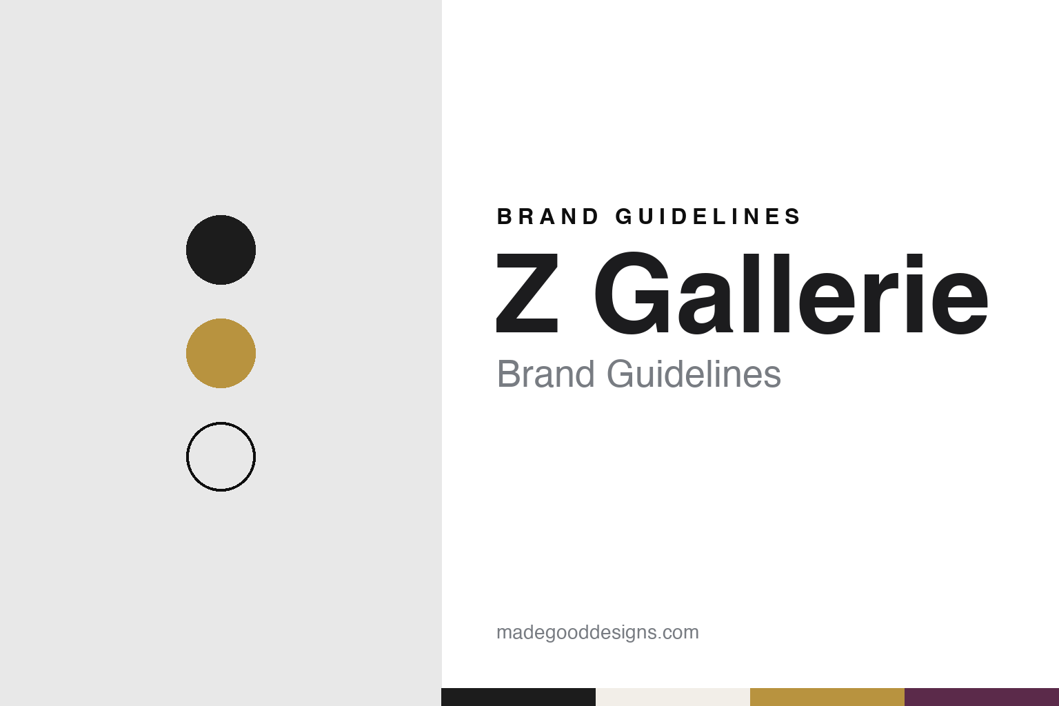 Z Gallerie Brand Guidelines: A Sherman Oaks Poster Shop, 1979