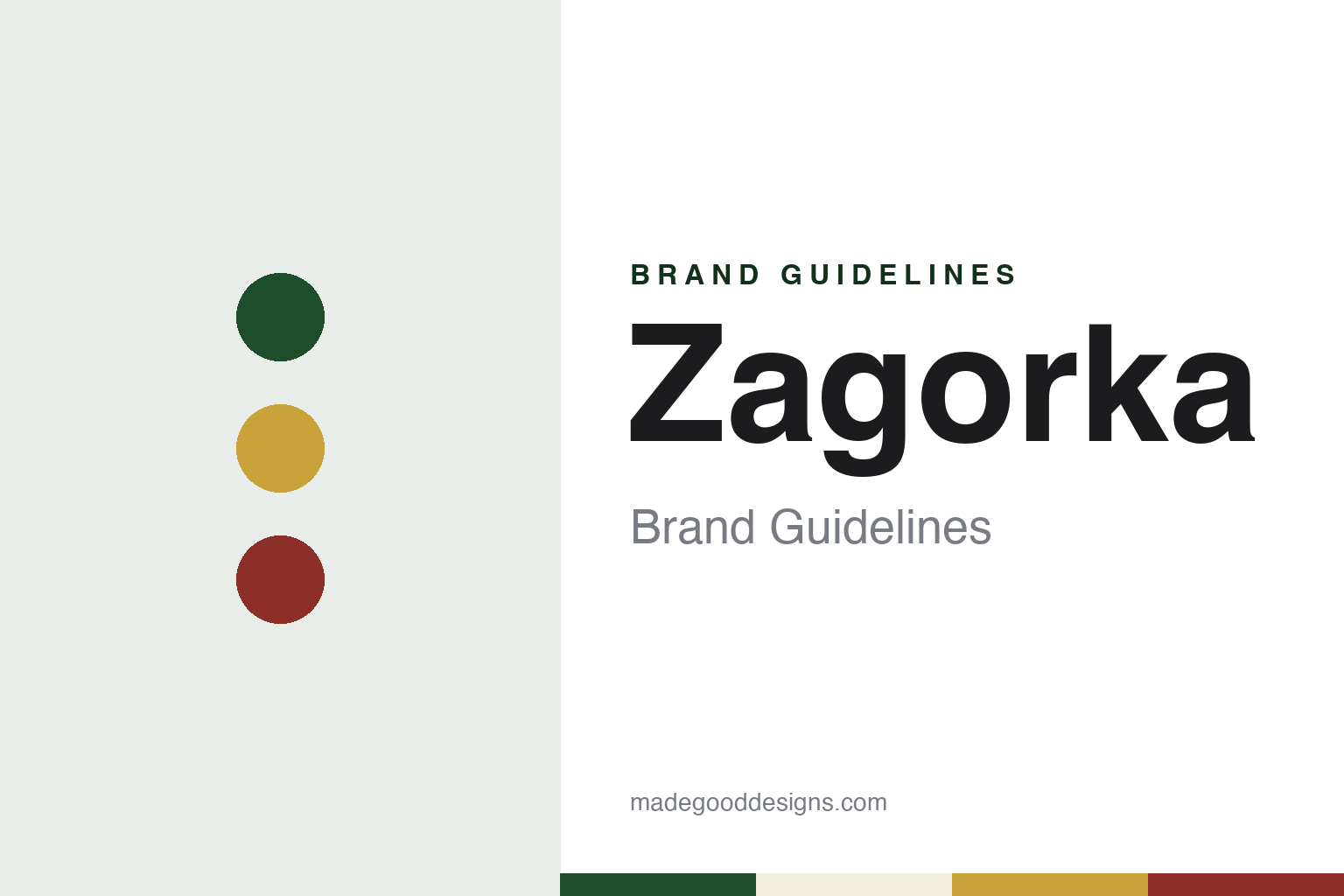 Zagorka brand guidelines — abstract colour discs and material texture (original homage; not a Zagorka product or logo)