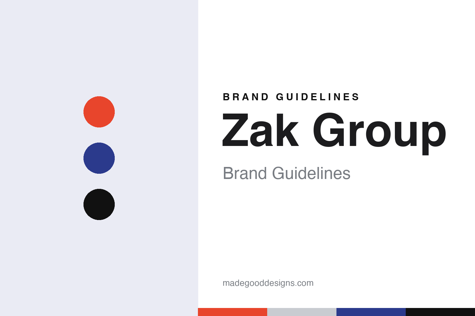 Zak Group Brand Guidelines: Zak Kyes, Bedford Press and a London Office