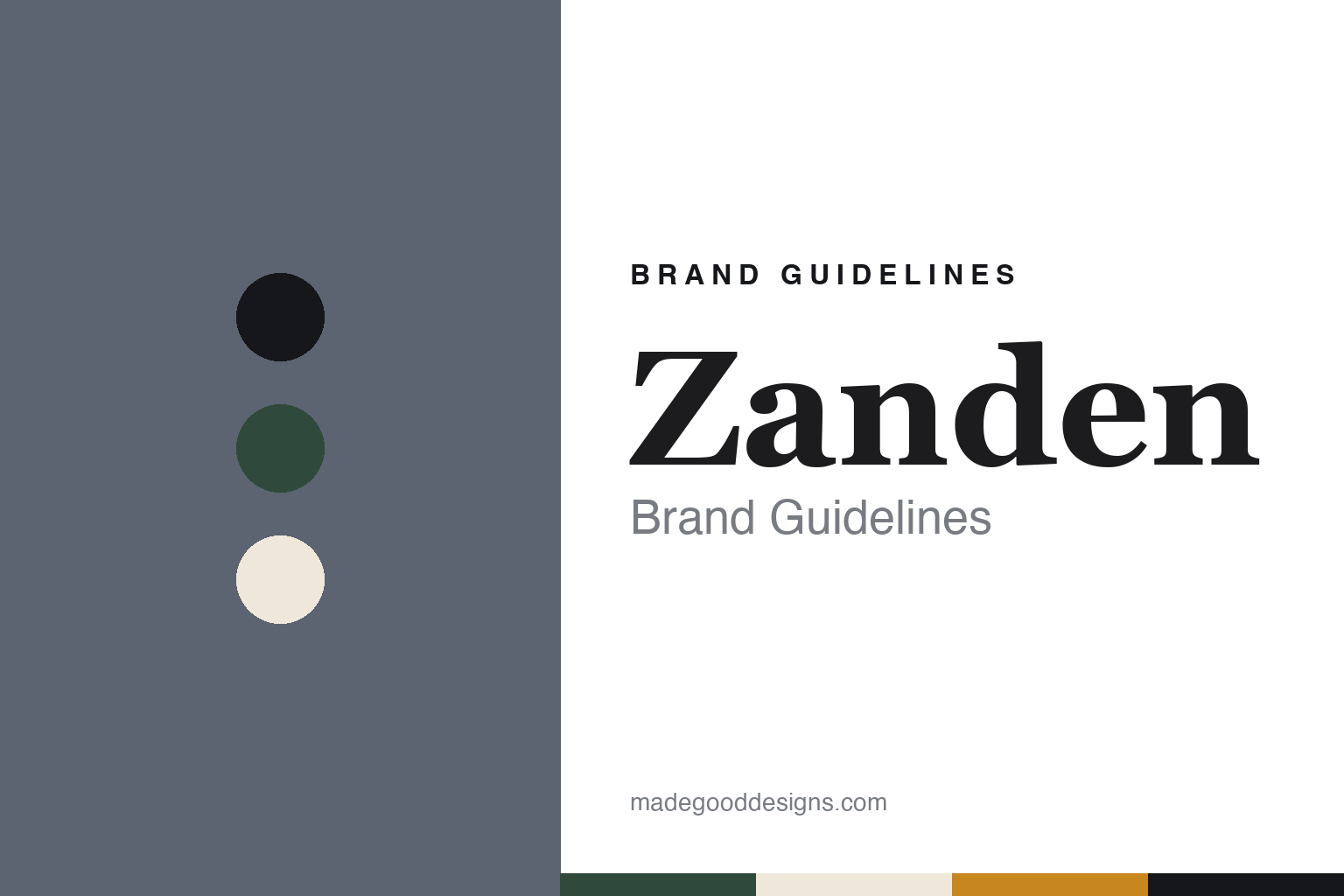 Zanden brand guidelines — abstract colour discs and material texture (original homage; not a Zanden product or logo)