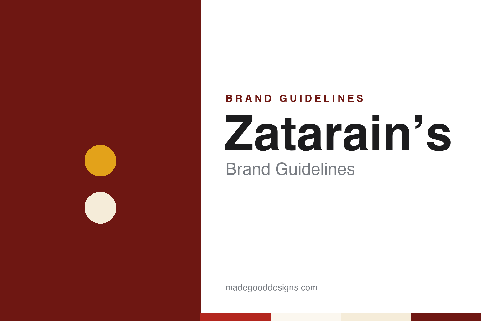 Zatarain’s Brand Guidelines: New Orleans Root Beer to Gretna Seasonings
