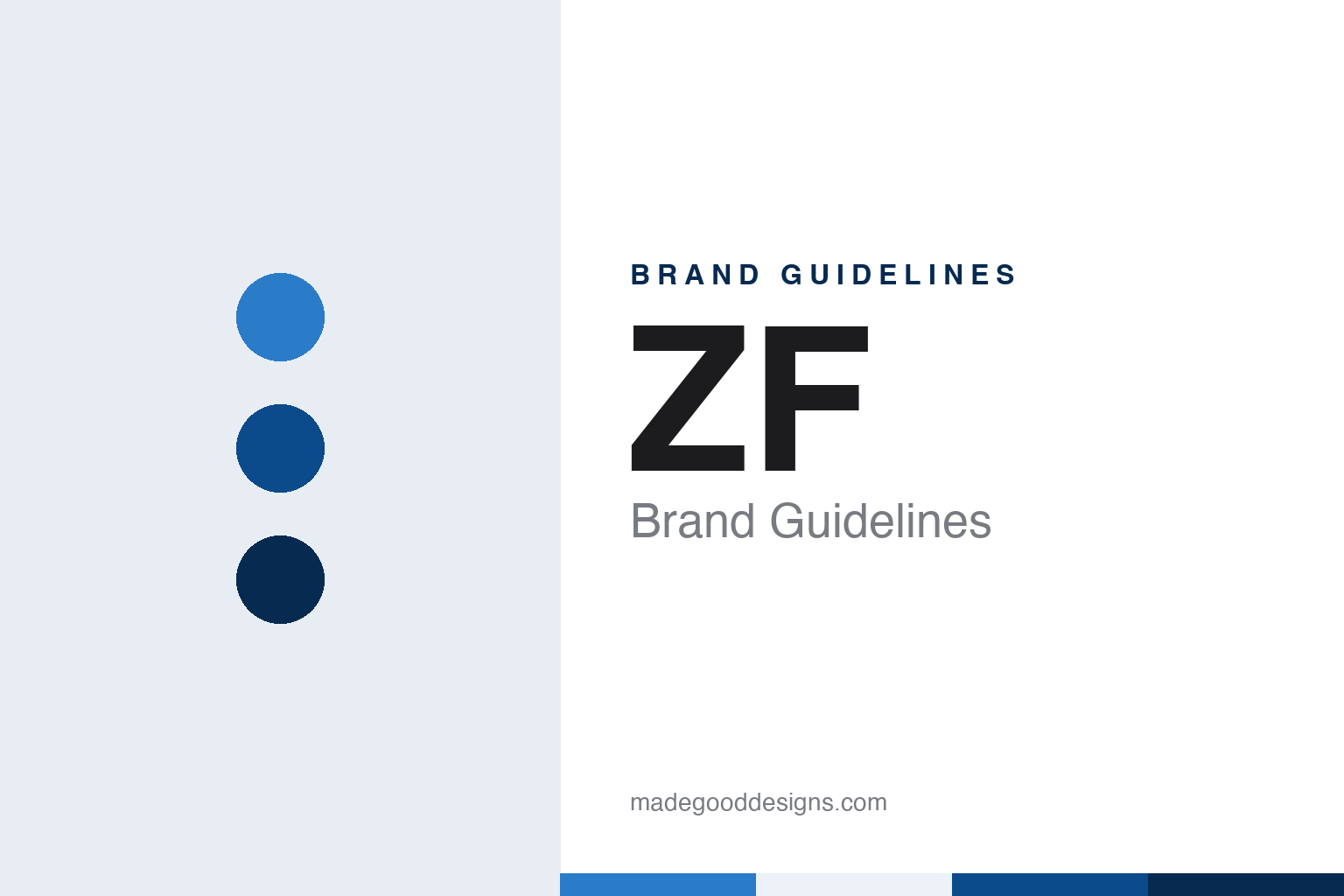 ZF brand guidelines — abstract colour discs and material texture (original homage; not a ZF product or logo)