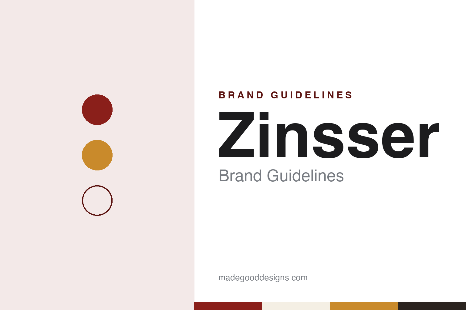 Zinsser brand guidelines — abstract colour discs and material texture (original homage; not a Zinsser product or logo)