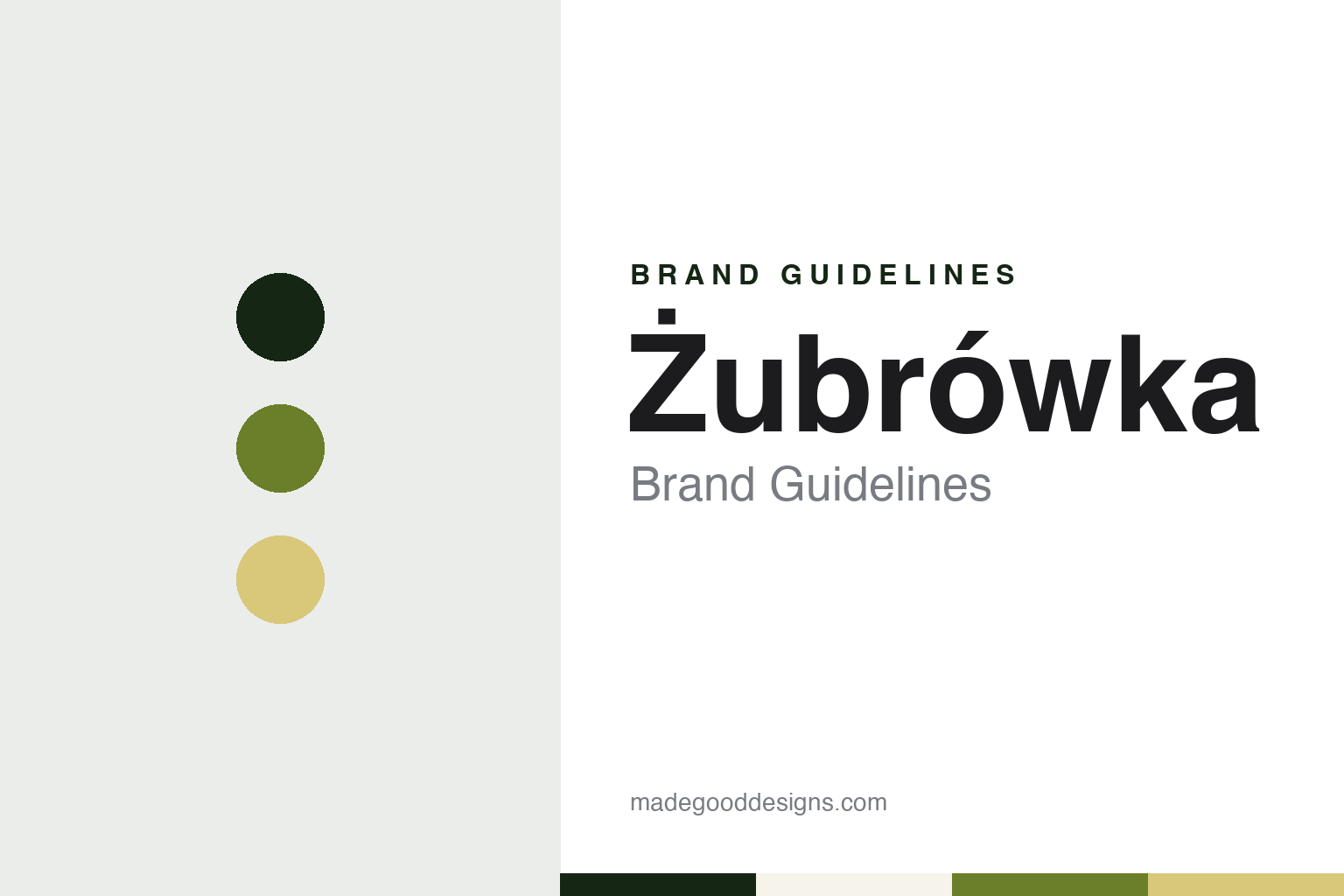 Żubrówka Brand Guidelines: The Białystok Vodka With a Blade of Bison Grass in the Bottle
