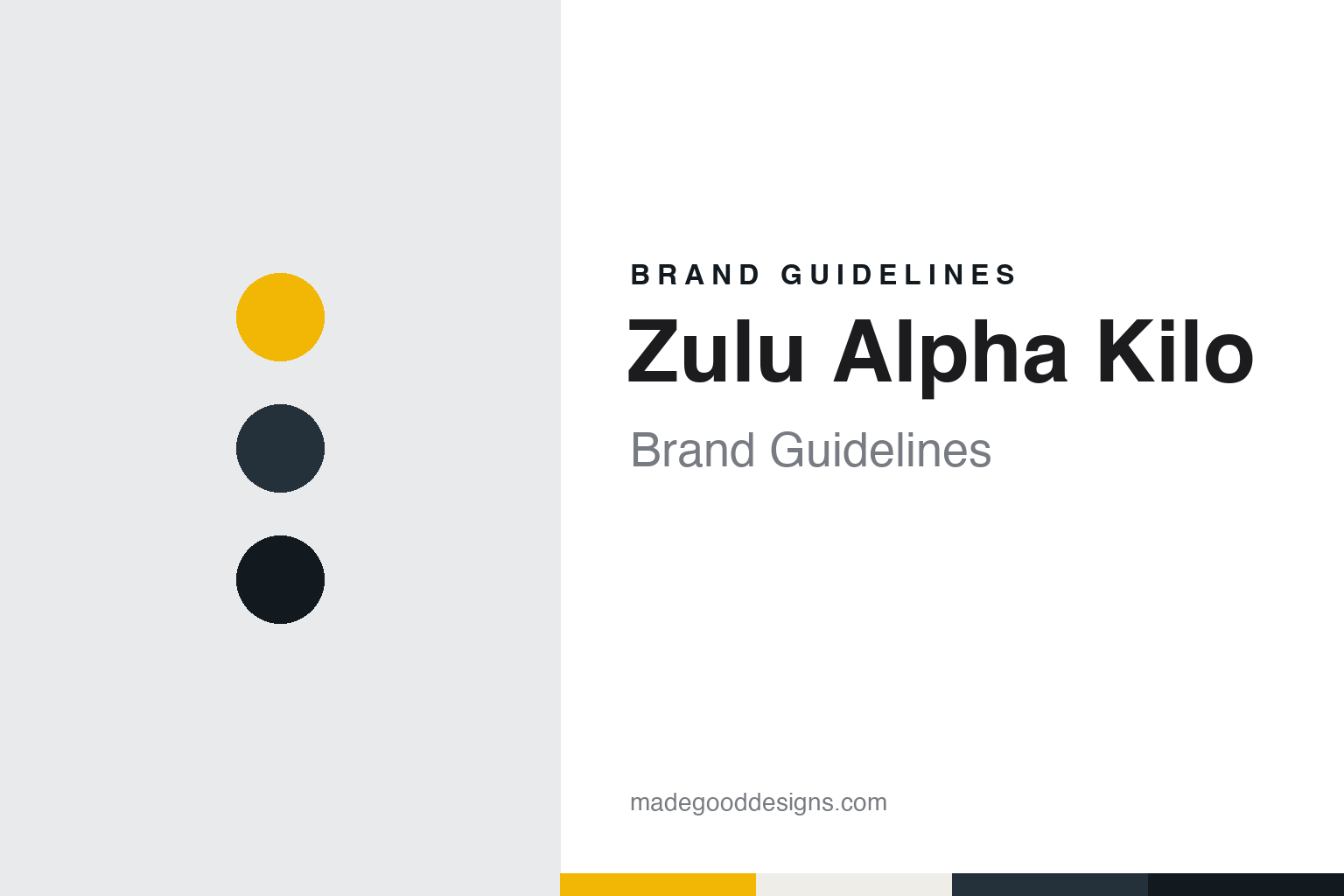 Zulu Alpha Kilo brand guidelines — abstract colour discs and material texture (original homage; not a Zulu Alpha Kilo product or logo)